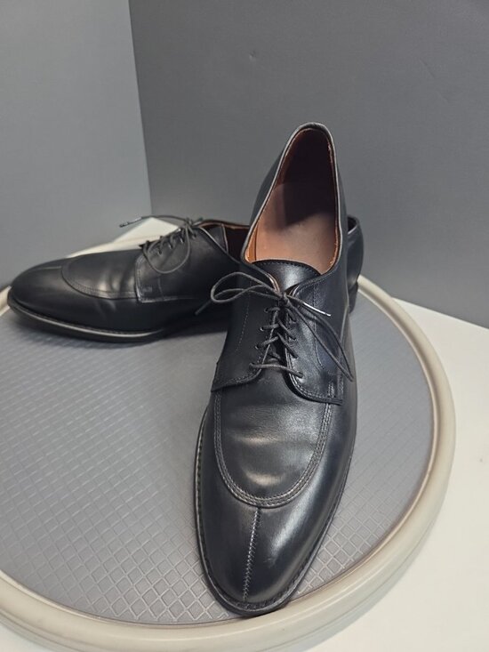 Allen Edmonds Walton Dress Shoes Mens 15 2A Black Leather Split Toe Derby USA main image 5